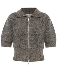 Samsøe & Samsøe - Zip-Up Collared Top - Lyst