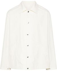 Jil Sander - Logo Printed Button-Up Jacket - Lyst