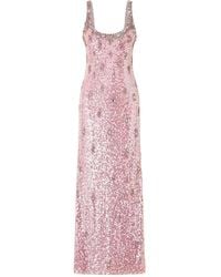 Jenny Packham - Eza Embellished Mesh Gown - Lyst
