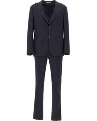 Corneliani - Long-Sleeved Suit Jacket And Trousers Set - Lyst