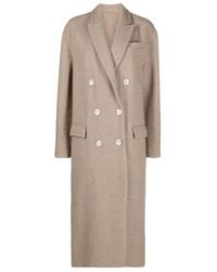 Brunello Cucinelli - Double-Breasted Straight Hem Coat - Lyst