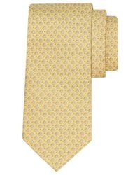 Ferragamo - Gancini Square Print Silk Tie - Lyst
