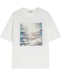 Jil Sander - Wanderlust Project Image Printed Crew-Neck T-Shirt - Lyst