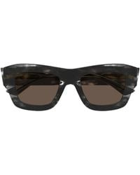 Bottega Veneta - Eyewear Ultrathin Squared Sunglasses - Lyst