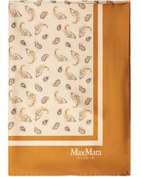 Max Mara - Patterned Silk Scarf - Lyst