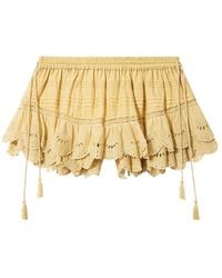 Isabel Marant - Étoile Puria Ruffled Lace Shorts - Lyst