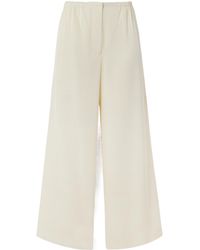 Proenza Schouler - Meadow Pleated Twill Wide-Leg Pants - Lyst
