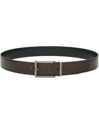 Ferragamo - Ferragamo Logo Engraved Buckle Reversible Belt - Lyst