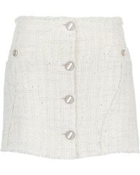 Gcds - Tweed Mini Skirt - Lyst