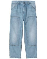 Carhartt - Og Double Knee Denim Trousers - Lyst