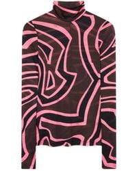 PUCCI - Pucci Iride-Printed Long-Sleeved Top - Lyst