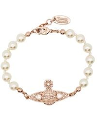 Vivienne Westwood - Mini Bas Relief Beaded Bracelet - Lyst