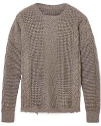 AllSaints - Tenter Oversized Wool Jumper - Lyst