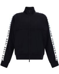 DSquared² - Logo Printed Zip-Up Sweatshirt - Lyst