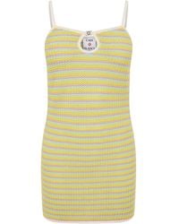 CASABLANCA - Crochet Mini Dress - Lyst