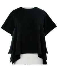 Sacai - Asymmetric Pocket T-Shirt - Lyst