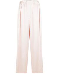 Jil Sander - Pleated Satin Trousers - Lyst