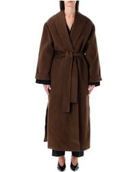 By Malene Birger - Wool Trullem Belted Waist Coat - Lyst