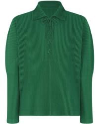 Homme Plissé Issey Miyake - Lace-Up Pleated Shirt - Lyst