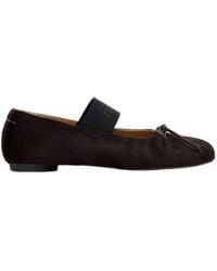 MM6 by Maison Margiela - Anatomic Elastic Ballet Flats - Lyst