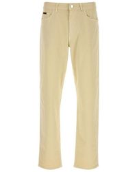 Moncler - Logo-Patch Straight-Leg Jeans - Lyst