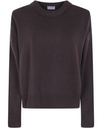 Mrz - Cropped Oversized Round Neck Sweater - Lyst