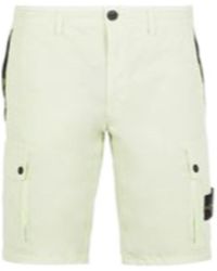 Stone Island - Side Logo-Patch Bermuda Shorts - Lyst