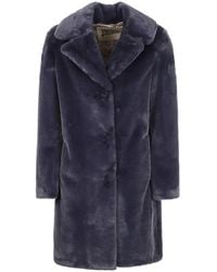 Herno - Faux Fur Long Coat - Lyst