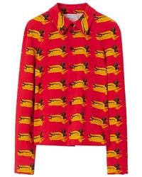 Burberry - Long Sleeve Monogram-Pattern Shirt, Brand Size 10 Us - Lyst