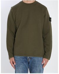 Stone Island - Crewneck Long Sleeved Sweatshirt - Lyst