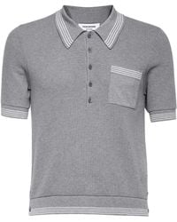 Thom Browne - Turn-Down Collar Polo Shirt - Lyst