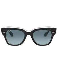 Ray-Ban - State Street Square Frame Sunglasses - Lyst