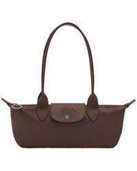 Longchamp - Top Handle Leather Shoulder Bag - Lyst