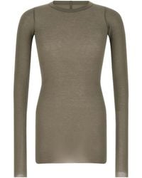 Rick Owens - Crew Neck Long-Sleeved T-Shirt - Lyst