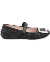 Roger Vivier - Viv Low Mary Janes Ballerinas - Lyst
