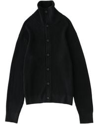 Studio Nicholson - Oran High-Collar 12-Gauge Knit Cardigan - Lyst