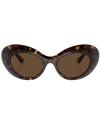 Versace - Eyewear Oval-Frame Sunglasses - Lyst