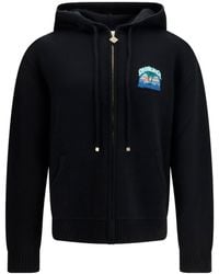 CASABLANCA - Palm Tree Zipped Hoodie - Lyst