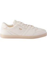 Prada - Round-Toe Lace-Up Sneakers - Lyst