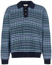 Drole de Monsieur - Drôle De Monsieur Textured Polo Knitted Sweater - Lyst