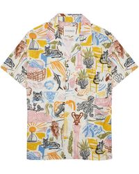 Closed - Printed Short-Sleeve Shirt - Lyst
