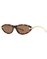 Bottega Veneta - Narrow Cat-Eye Sunglasses - Lyst