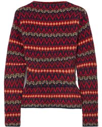 Bally - Wool Jacquard Knit Sweater - Lyst