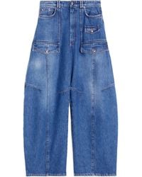 Sportmax - Violino Wide-Leg Cargo Jeans - Lyst