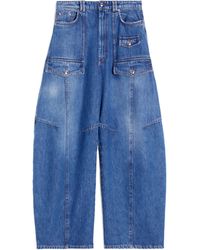 Sportmax - Violino Wide-Leg Cargo Jeans - Lyst