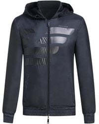 Armani Jeans - Double-Sided Eagle-Headed Hooded Sports Casual Jacket - Lyst