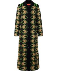 La DoubleJ - Geometric-Pattern Coat - Lyst