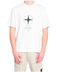 Stone Island - Light Compass Printed Regular-Fit T-Shirt - Lyst