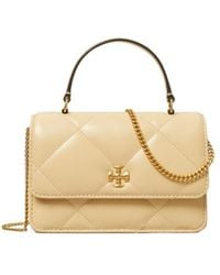 Tory Burch - Mini Kira Diamond Quilt Top-Handle Chain Wallet - Lyst