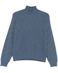 Emporio Armani - High Neck Knitted Jumper - Lyst